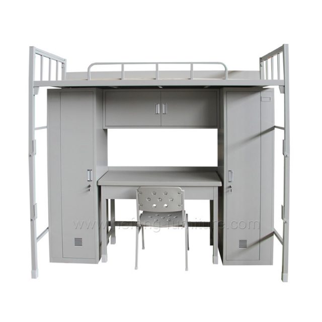 Cama de aço‎ com armário