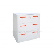 Gabinete de arquivo lateral do metal de 3 gavetas para o escritório